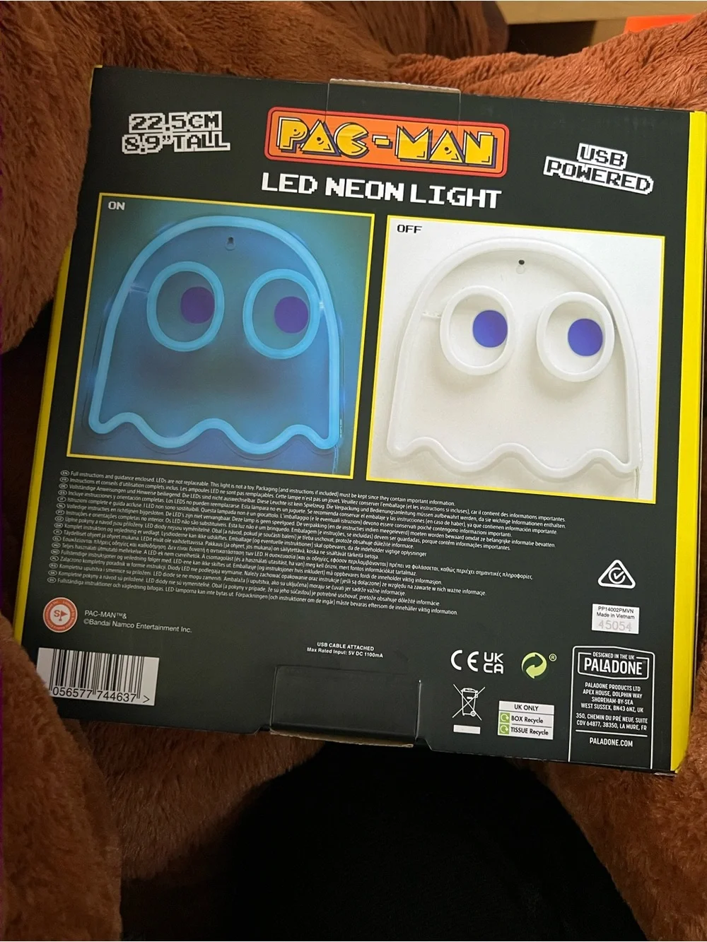 Pac-Man Blue LED Neon Ghost Light
